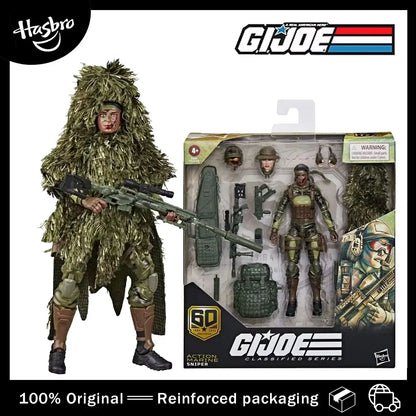 Original Hasbro G.I. Joe Classified Series Anniversary Action Marine-Sniper Action Figure Model Toy Gift Collection