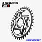 SRAM 3-Bolt MTB Chainring GOLDIX Narrow Wide 3mm Offset 34/36/38/40T