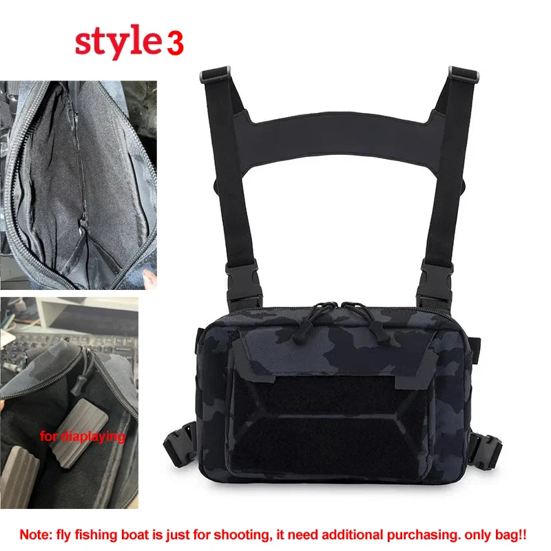 Fishing Chest Bag Men Lightweight Tactical Multi-function Hiking Pack