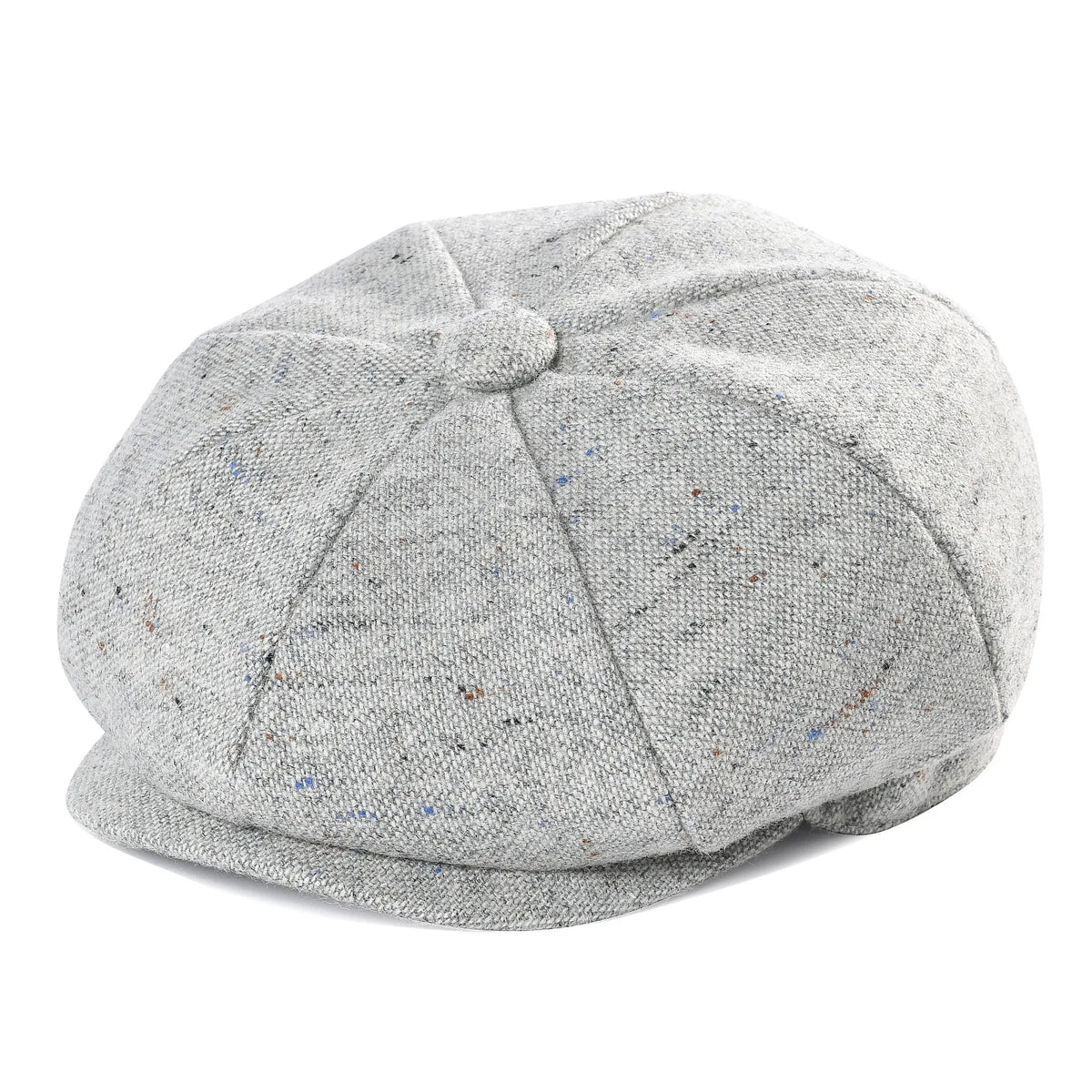 Baker Boy Cap Wool Blend Herringbone Newsboy Hat for Men Women