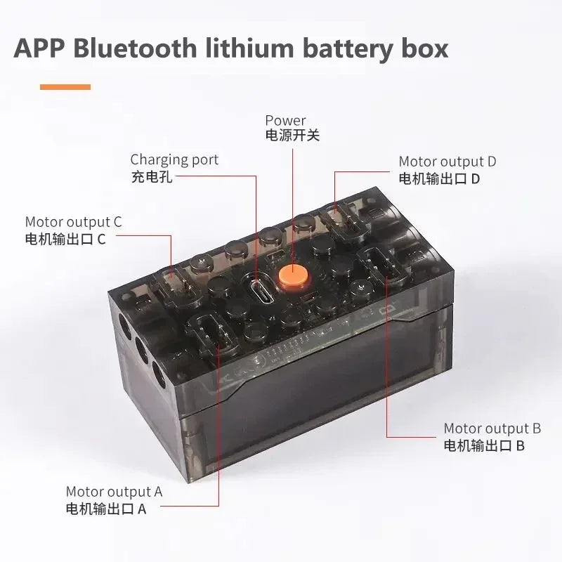 Lithium Battery Box 8-Way Remote Control MOC Building Blocks 6.0 Set
