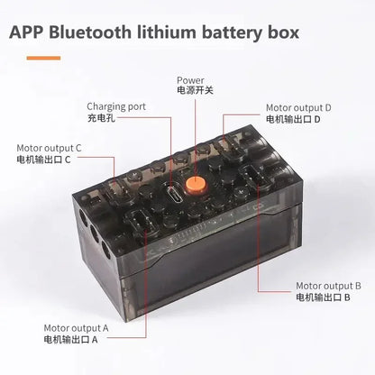 Lithium Battery Box 8-Way Remote Control MOC Building Blocks 6.0 Set