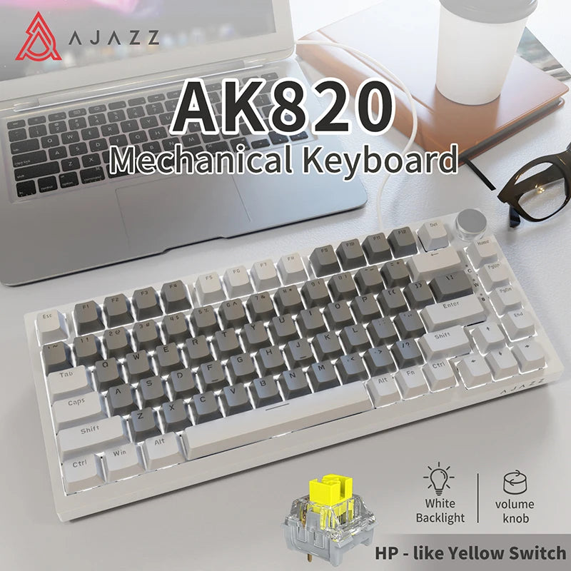 EXPROTAS Mechanical Gaming Keyboard 75% Wired RGB Backlit Gasket Layout