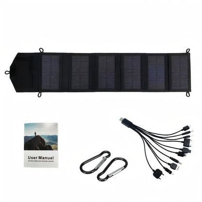 Portable Solar Panel 5V USB Charger Foldable for Camping Hiking Phone Power Bank