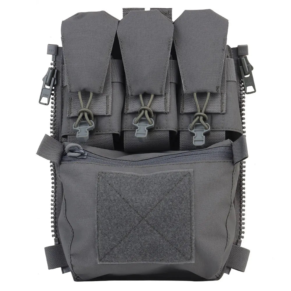 V5 FCPC Tactical Vest Back Panel Zipper Pouch Airsoft Expansion Bag Accessory