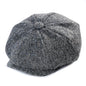Baker Boy Cap Wool Blend Herringbone Newsboy Hat for Men Women