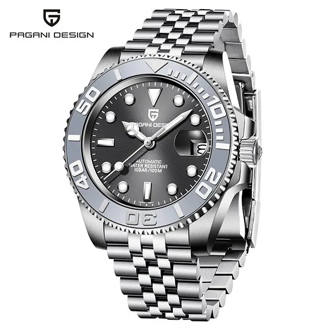 PAGANI Design Men’s Automatic Watch Sapphire Stainless Steel Waterproof Luxury Sport