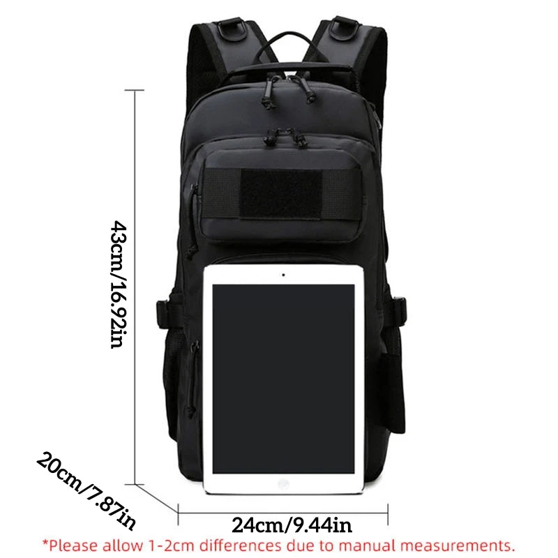 Waterproof Fishing Lure Bag Molle System Men's Multi-functional Outdoor Travel Hiking Camping Shoulder Backpack