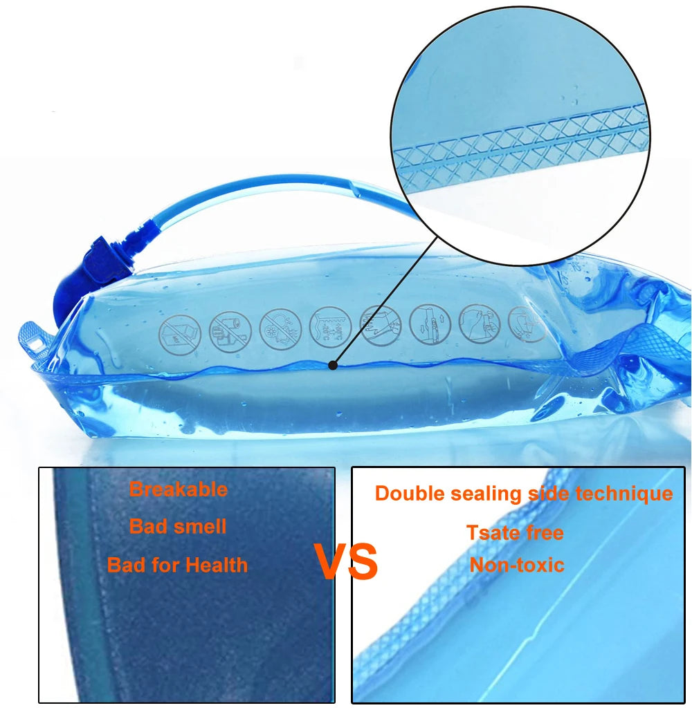 NEWBOLER BPA-Free Hydration Water Bladder Reservoir 2L 3L for Running Packs