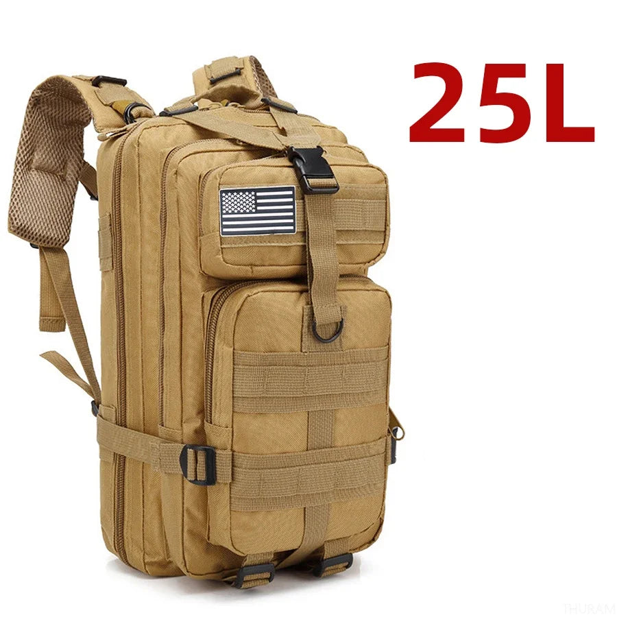 Waterproof Backpack Bag 25L/50L Tactical Outdoor Hiking Rucksack Camping