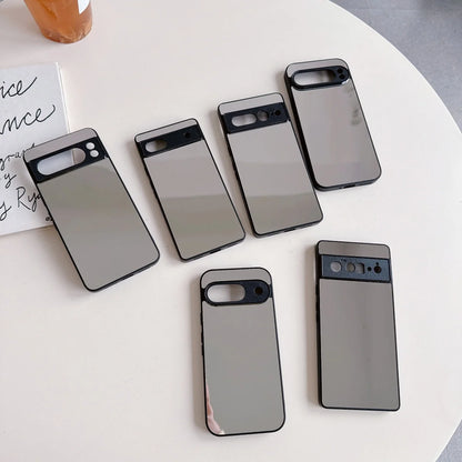 Mirror Shockproof Phone Case for Google Pixel 6-10 Pro XL A-Series Black Edge