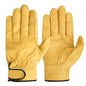 Leather Work Gloves Driver Lorry Fleece Lined Safety Truck Welding Pairs