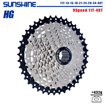 SUNSHINE 8-12 Speed MTB Cassette 11-52T HG Bicycle Sprocket for Shimano