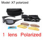 Daisy Tactical Polarized Sunglasses Goggles with 4 Lens Original Box for Men