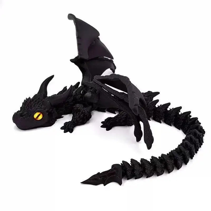 3D Printed Wyvern Dragon Model Articulated Desktop Ornament Collectible