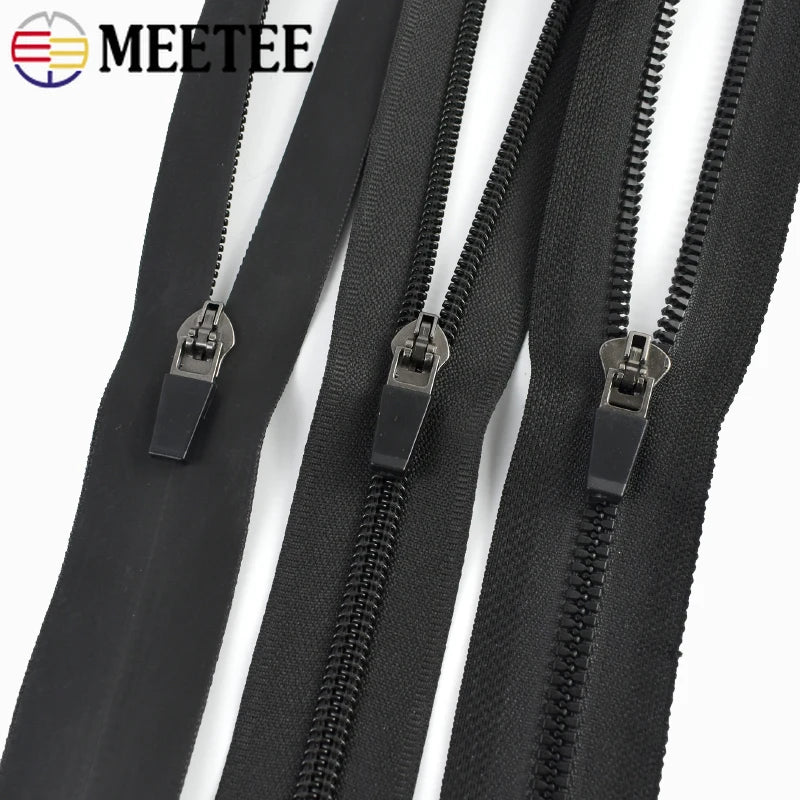 10/20/50Pcs 3# 5# Nylon Zipper Slider Formal/Reverse Zippers Head Resin Zip Tent Invisible Zips Pull Repair Kit Sewing Accessory