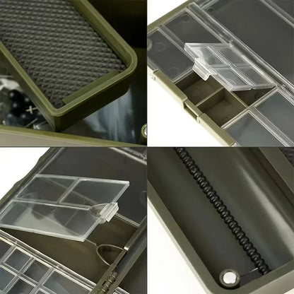 4 Style ABS Fishing Bait Box Carp Freshwater Tackle Storage Hook Compartments