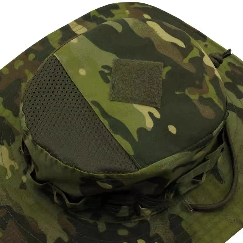 2026 Tactical Camo Bucket Cap Outdoor Fishing Hiking Sun Hat Bonnie
