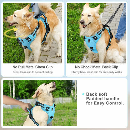 Adjustable Soft Padded Dog Harness with Handle No Pull Pet Vest