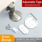KAK Adjustable Magnetic Door Stop Punch-Free Zinc Alloy Holder Hidden Doorstop