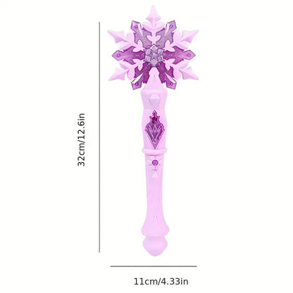 1pcs Magic Wand Toy for Kids Electric Luminous Princess Cane Xmas