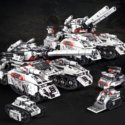 2026 Military Vehicle Tank Building Blocks Model Toy Set 8in1 Construction