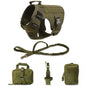 Tactical Military Vest Dog Harness & Leash Set for German Shepherds All Breeds
