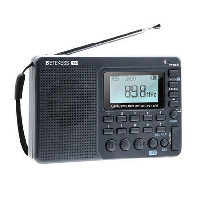 Rechargeable Radio Batteries Portable FM AM Shortwave Retekess V115 TX32