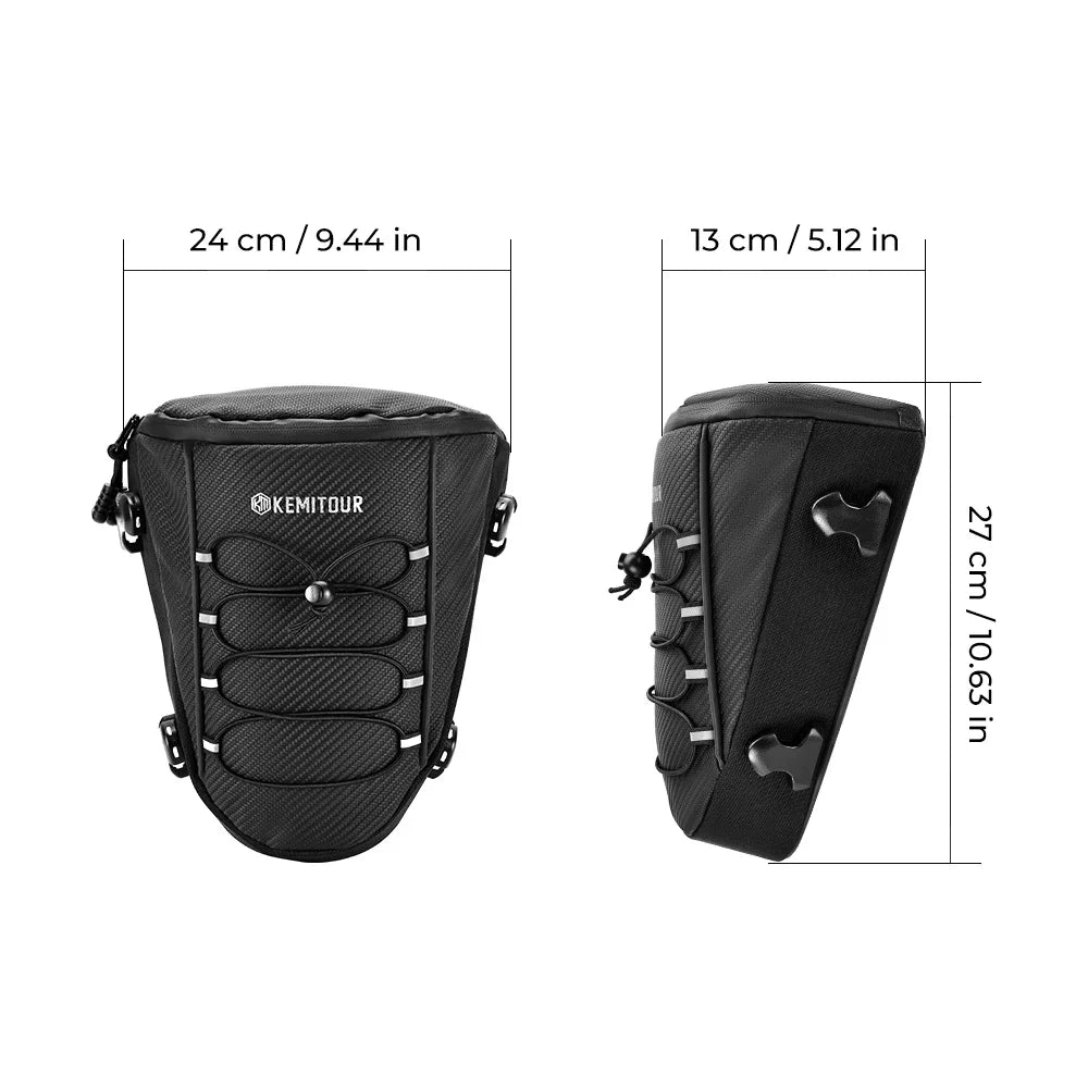 Motorcycle Tail Bag Waterproof Rear Seat Luggage Storage Backpack for Bikes