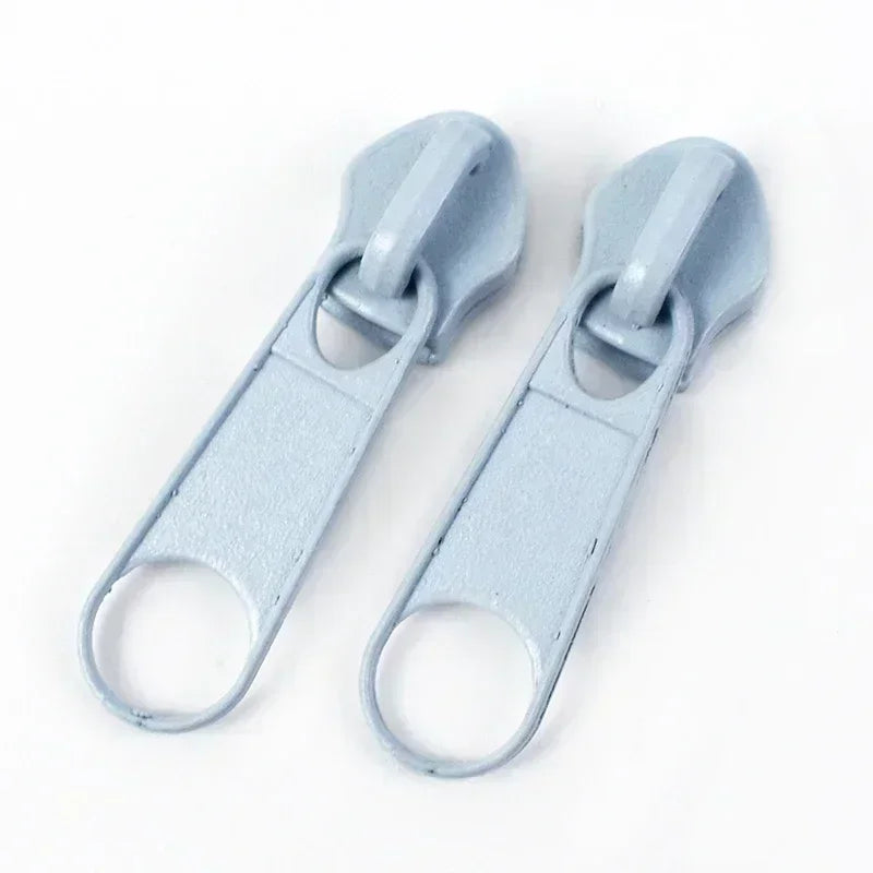 50/100/200Pcs 3#5# Zipper Slider For Nylon Zippers Bag Garment Zip Puller Backpack Pocket Zips Repair Kit DIY Sewing Accessories