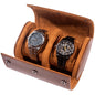 Leather Watch Case for Travel - Classic Rectangle Design, 1 Slot