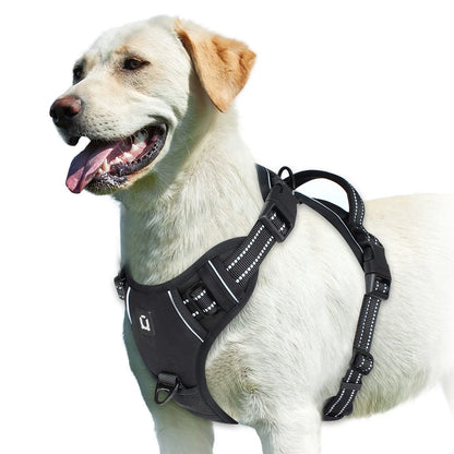 Adjustable Soft Padded Dog Harness with Handle No Pull Pet Vest