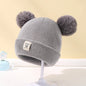 Knit Beanie Hat for Kids Warm Pom Winter Knitted Cap Boys Girls