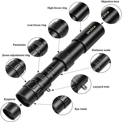 HD Portable 10-300x40 Binoculars Telescope Long Range Night Vision Monocular