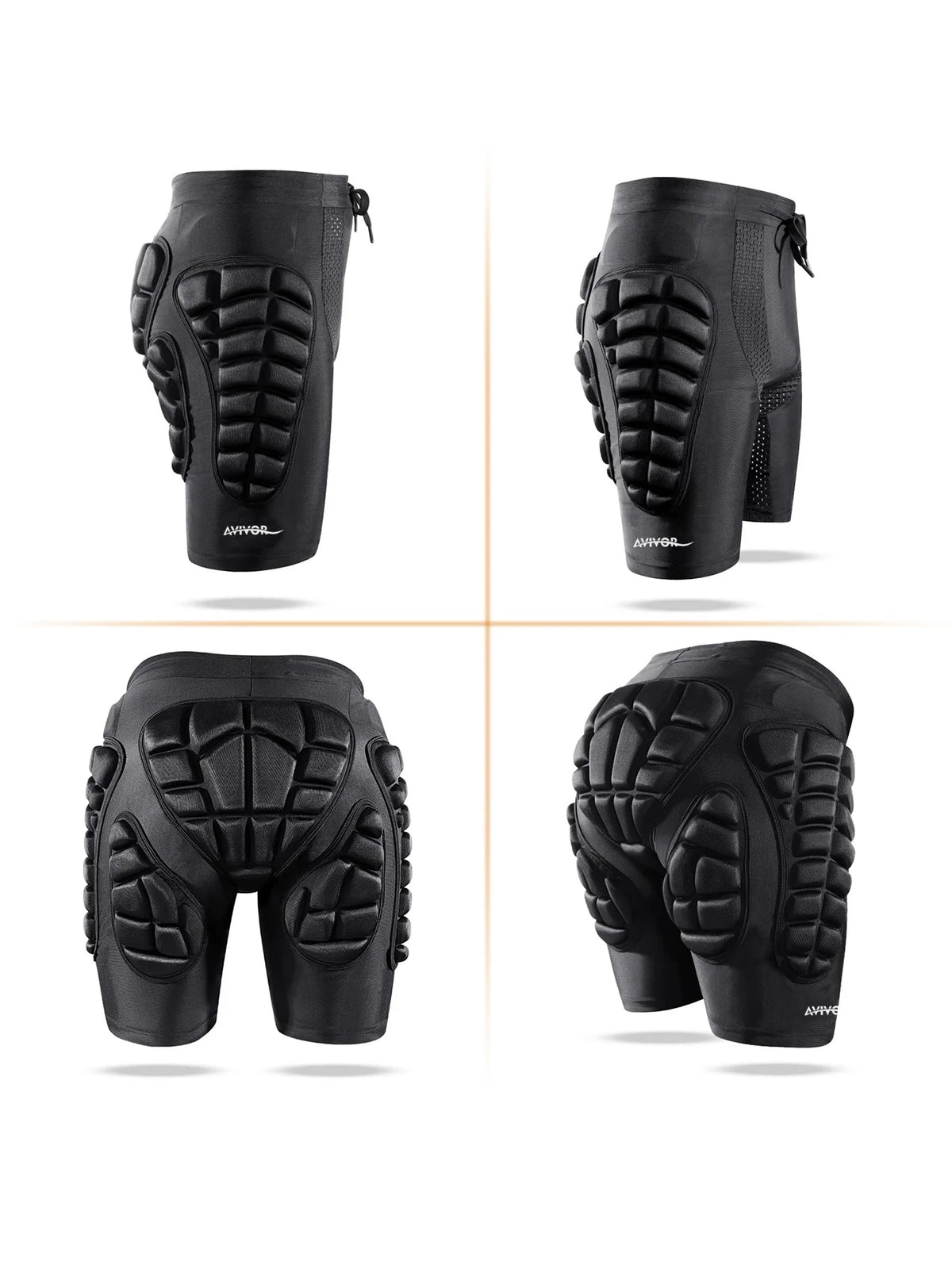 Padded Shorts Protection 3D Impact Hip for Ski Snowboard Skating