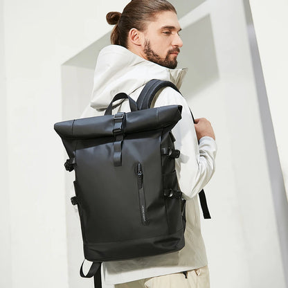 15.6" Laptop Bag Waterproof Expandable Travel Backpack USB Cycling Hiking Men