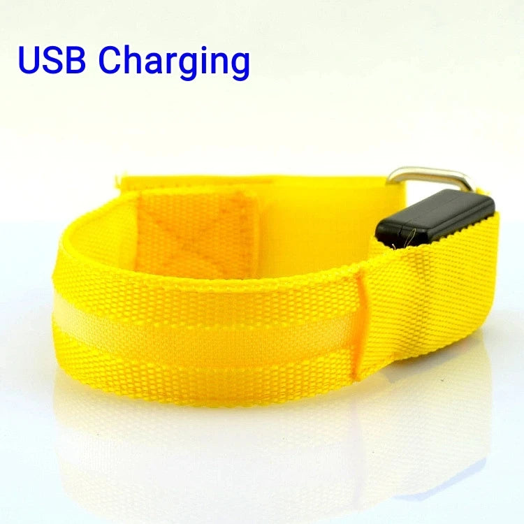 Night Running Armband LED Light USB Rechargeable Safety for Cycling Runners