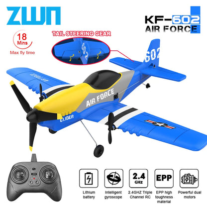 KF602 RC Airplane 2.4G EPP Foam Glider Remote Control Plane Flying Model Toy