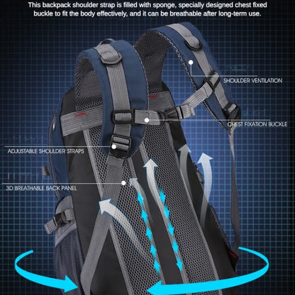 40L Waterproof Hiking Bag Backpack Men Women Outdoor Travel Rucksack