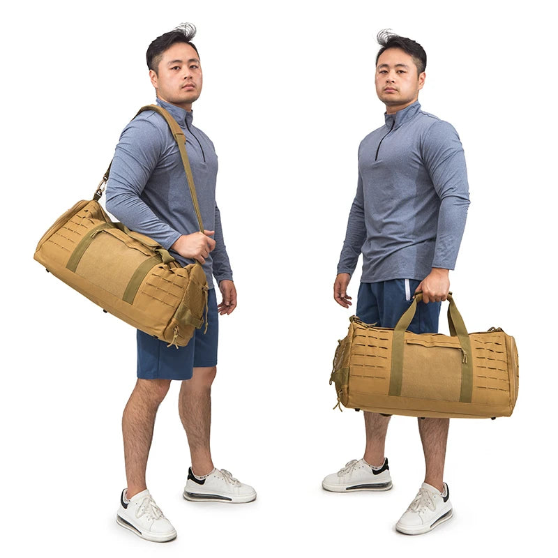 40L Sport Gym Bag Tactical Travel Duffle Bag For Men Fitness Training Bag With Shoe Basketball Outdoor Weekender Bags-EXPROTAS