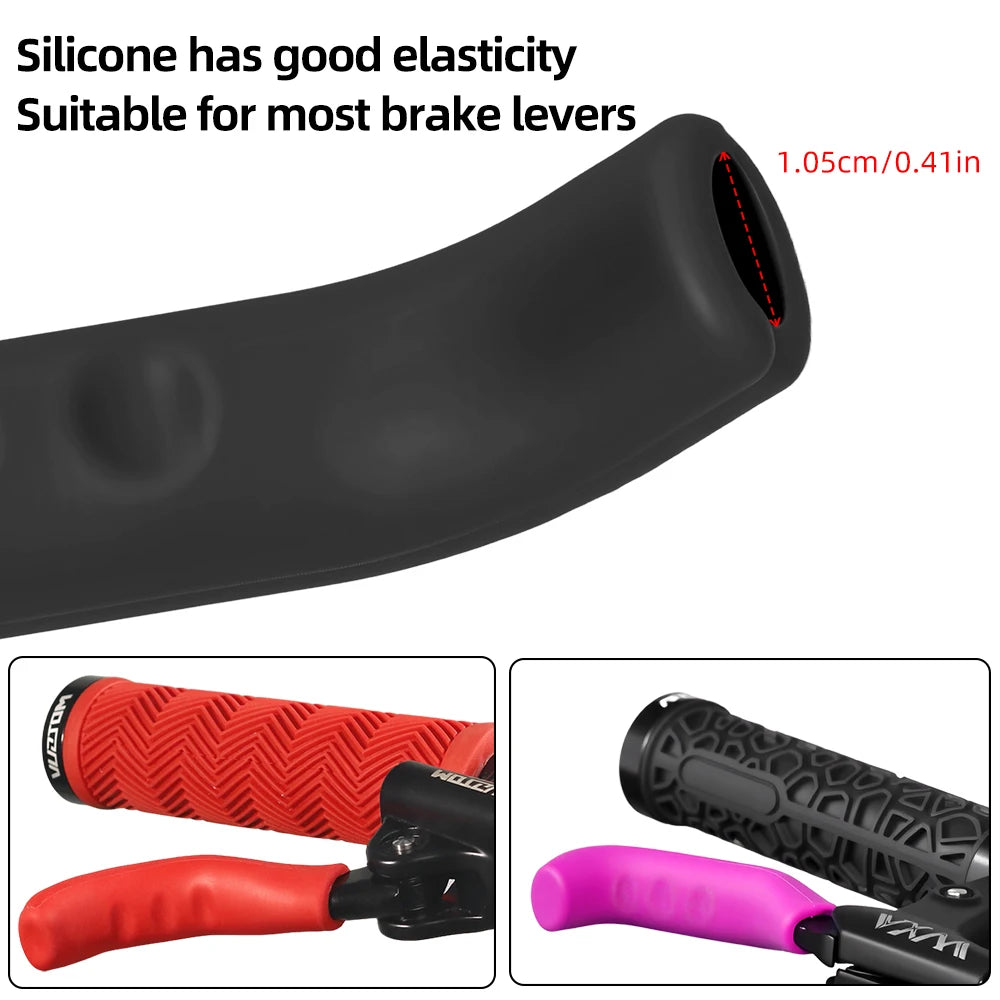 2Pcs Brake Handle Cover Grips Silicone Mountain Bike Handlebar Accessories