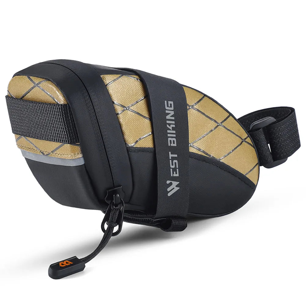 Bike Seat Bag Waterproof Bicycle Saddle Bag Under Seat Reflective Bicycle Under Seat Pouch for Mountain MTB Road Foldable Bikes-EXPROTAS