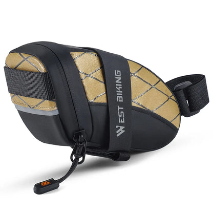 Bike Seat Bag Waterproof Bicycle Saddle Bag Under Seat Reflective Bicycle Under Seat Pouch for Mountain MTB Road Foldable Bikes-EXPROTAS