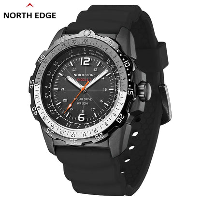 NORTH EDGE EVOQUE 2 Military Digital Watch Solar Power 50M Waterproof Sport