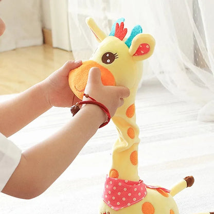 Dancing Talking Giraffe Toy Plush with 10 Songs Adjustable Volume Repeating