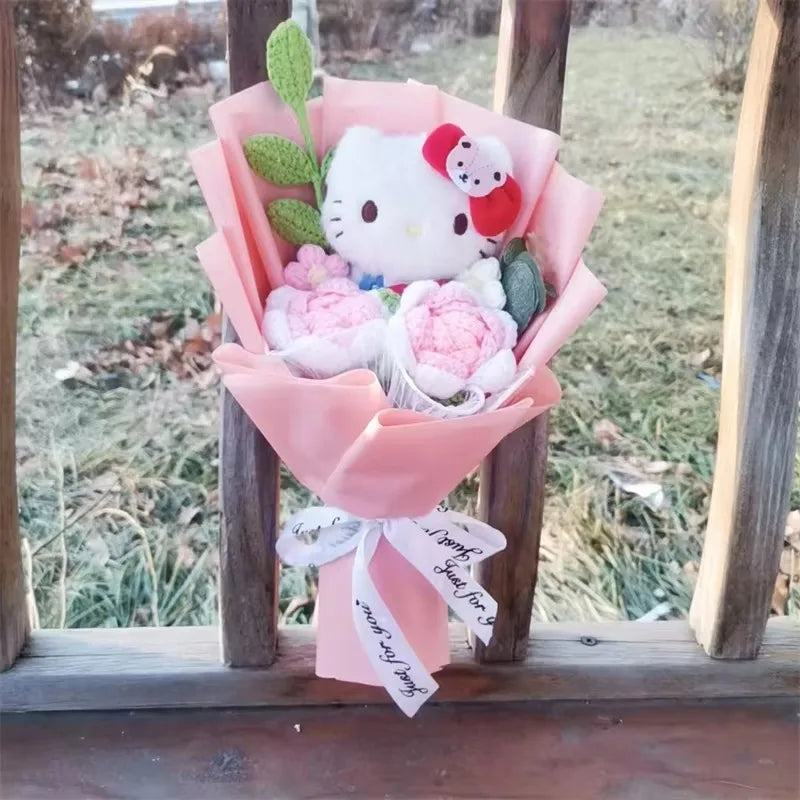 Pooh Bear Bouquet Plush Doll for Wedding Graduation Birthday Christmas