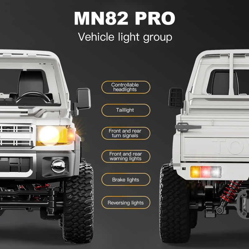 1:12 Full Scale RC Car MN82 PRO 4WD Off-Road Remote Control Truck Toy