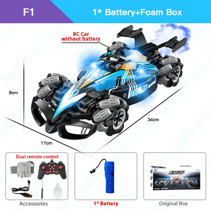 ZWN F1 RC Drift Car With Music Led Lights 2.4G Glove Gesture Radio Remote Control Stunt Cars 4WD Electric Children Toy vs Wltoys-EXPROTAS