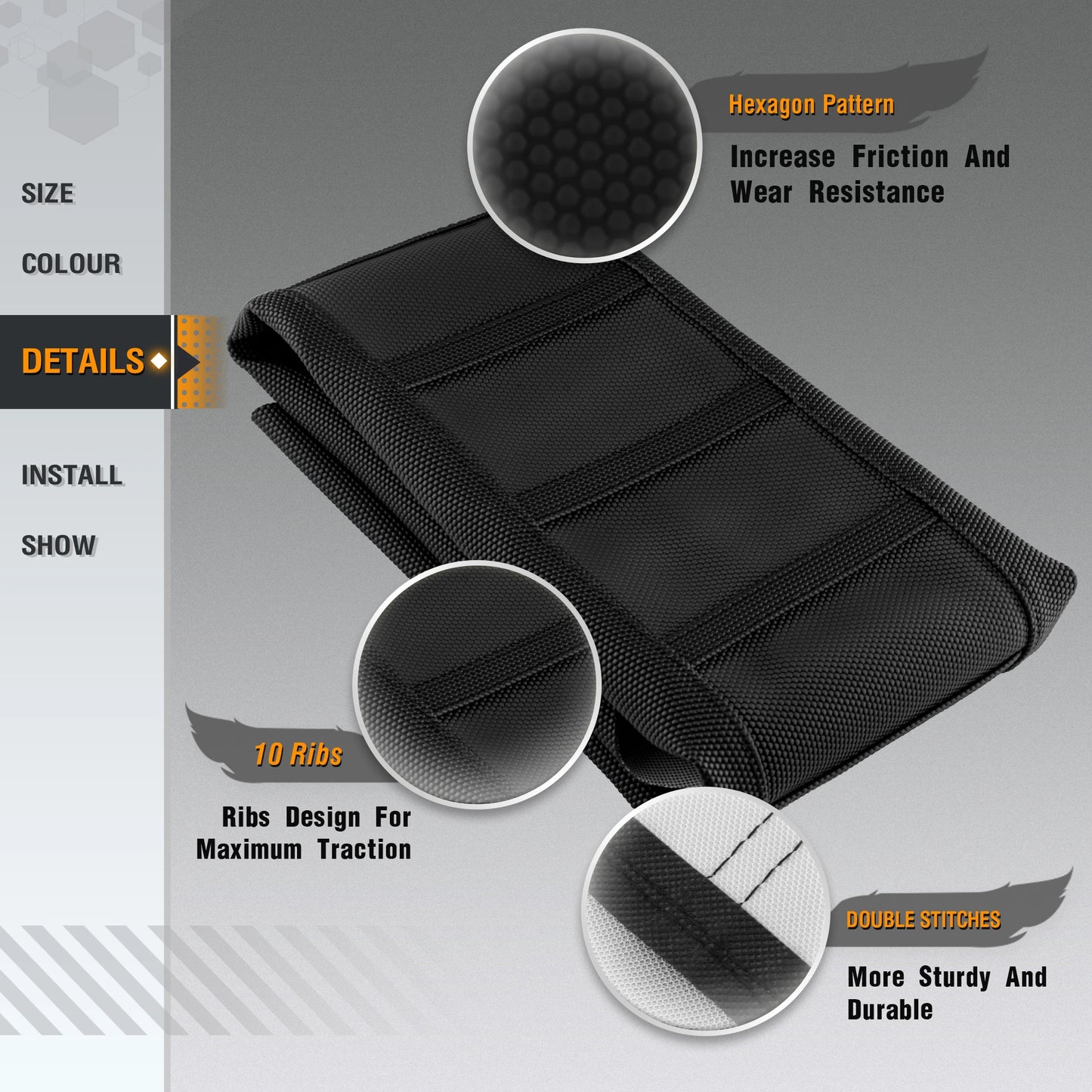 Universal Waterproof Anti-Slip Gripper Seat Cover by Powerzone for SXF EXC KXF