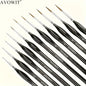 11pcs Detail Brush Set Micro Fine Art Brushes for Painting Miniature Models